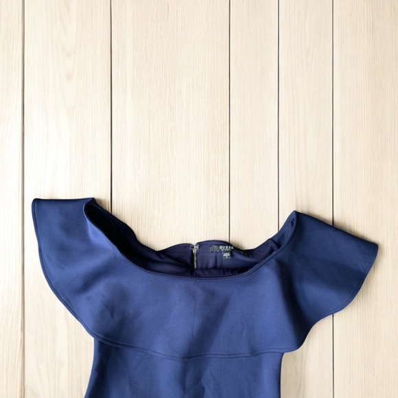 GUESS Navy Blue TORI Bodycon Dress - Picture 4 of 5